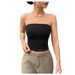 Women's Clothing Tube Top Pure Desire High End Vest Design Short Slim Sexy Hot Girl_ecoleips.com