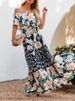Summer Women Print Boho Dress Fashion Sexy Slash Neck Maxi Dresses For Femme Casual Elegant Party Vestidos Robe 2023 New Female_ecoleips.com