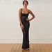 Sexy See-Through Lace Slim Dress - One-Line Collar Women's Dress, European & American Summer Fashion_ecoleips.com