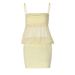 Women's off the Shoulder Mesh See through Suspender Bodycon Dress Summer New Arrival Sexy Cross Border Clothing 2025_ecoleips.com