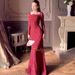 Women's Mermaid Dress Long Sleeved Maxi Lace European American Style Retro Autumn Clothing/Dress_ecoleips.com