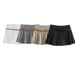 Women’s Clothing fashion slim fit versatile waist wide pleated trousers skirt_ecoleips.com