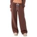 Women's Fleece Jogger Pants – High-Waisted Lounge Pants (Soft Brushed Interior, Elastic Cuffs, Oversized Fit)_ecoleips.com