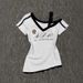 Women's Clothing Women's Pure Lace Trimmed Off-Shoulder Short Sleeve T-Shirt Slim Fit Waist Cinching Summer Style Unique Versatile Top_ecoleips.com
