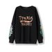 Women's Clothing Letter Printed Sweatshirt Casual Sports Trousers Two Piece Set Late Autumn Style Slightly Fat Mm_ecoleips.com