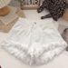Women’s Clothing Summer New Style Small Pink Denim High Waist Hot Girl Raw Edge Loose Shorts New Style Tassel Hot Pants_ecoleips.com