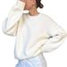 "Women's Chunky Knit Sweater – Oversized Round Neck Pullover For Autumn & Winter"_ecoleips.com