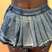 2025 Summer Women's New Fashion Washed Street Pleated Sexy Bodycon Denim Skirt_ecoleips.com