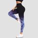 Gradual Change Tie-dye Yoga Pants Seamless Women's Running Sweatpants High Waist Hip Lifting Fitness Clothes Elastic Leggings Trousers_ecoleips.com