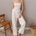 Knitted Jacquard Comfortable Strap Long Pants Loose Pajamas Two-Piece Set 2026 European And American Spring Summer New_ecoleips.com