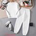 Women's Fleece Lined Long Sleeve Sweatshirt Casual Fashion Set European American Style Letter Print Streetwear_ecoleips.com