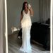 ZOEVA Women's Clothing 2026 Summer New Sexy Loose Backless Sleeveless V-neck Pleated Long Neck Mesh Dress_ecoleips.com