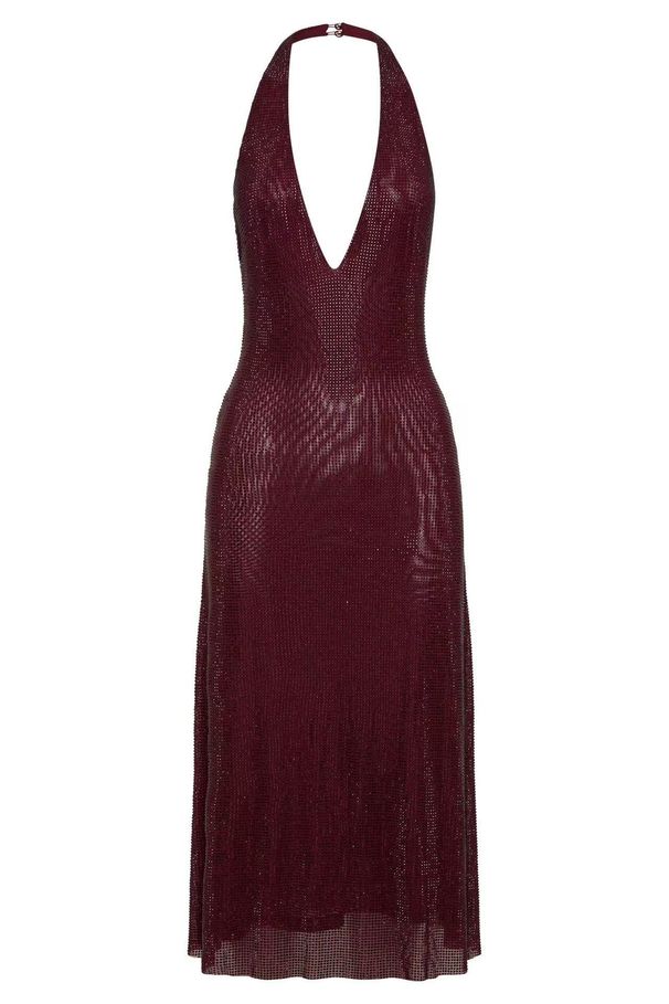 Women’s Clothing Glittery Look Fashion Sexy Deep V Neck Party Dance Sequined Suspender Dress Short Skirt Dress_ecoleips.com