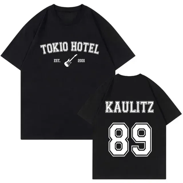 Rock Band Tokyo Hotel Monogram Print T Shirt Summer Street Casual Short Sleeve All-purpose T-shirt Men Women Cool Fashion Tees_ecoleips.com