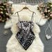 Women's Clothing Design Niche Printing Heart Shaped Backless Knotted Slim And Versatile Camisole_ecoleips.com