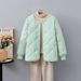 girl 2024 Autumn Winter New Down Women Short Hong Kong Style Diamond Grid Lightweight Coat Loose Cotton Padded Jacket_ecoleips.com