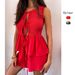 Women's Clothing Sleeveless Lace Up Top Slim Fashion Street Women's Casual Pants Suit 68617_ecoleips.com