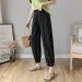 Cotton Linen Lantern Pants Women Summer Loose High Waisted Linen Nine Part Ankle Pants Casual Thin Haren Pants Pajama Pants_ecoleips.com