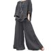 Plus Size Fashion For Women 2025 New Loose Casual Style Solid Color Two-Piece Set_ecoleips.com