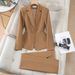 Women's Slim Fit Formal Work Uniform Hotel Front Desk Manager Suit Professional Interview Wear Spring Autumn New Style Set_ecoleips.com