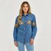 Cross-border European And American 2026 Spring/Summer Fashion Wild Horse Print Jacket In Stock Vintage Denim Turn-down_ecoleips.com