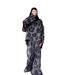 Women's High-End Autumn Fashion Trade Suit Watermark Print Irregular Long Sleeved Top And Long Skirt Set_ecoleips.com