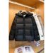 Black & Gold Quilted Short Puffer Jacket – Korean Loose Fit Winter Coat For Women (White/Black/Khaki)_ecoleips.com