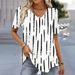 Fashion Woman Blouses 2024 T-shirt Women's 3d Flower Print White Kawaii V-neck T Shirt Female Clothing Oversized Summer Tops Tee_ecoleips.com