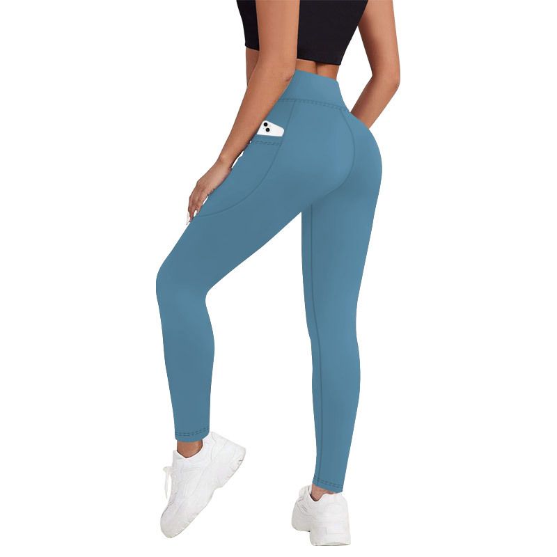 Women's Clothing Yoga Pants Spring And Summer High Waist Hip Lifting Slim Fitness Side Pocket Sports Leggings Women's Spot_ecoleips.com