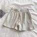 Women's Clothing Solid Color Sports Wide Leg Shorts For Women Summer New High Waist Loose Straight Casual Three Quarter Shorts Hot Pants_ecoleips.com