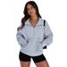 Spring 2026 Women's Casual Sweatshirt Fashion Zipper Sweatshirt Women's Top Wholesale_ecoleips.com