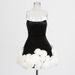 Women's Clothing Spring New Dress Princess Style Elegant Fresh Sweet Tube Top Three Dimensional Flower Dress Short Skirt_ecoleips.com