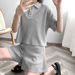 Women's Clothing Summer Polo Shirt Short Sleeve + Shorts Two Piece Sports Suit Female Stylish New Style_ecoleips.com