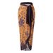 Women's Quick Drying Breathable Beach Dress Floral Print Sun Protection Cover up Skirt Cross Border Swimsuit European American Style_ecoleips.com