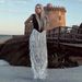 Summer New Style Sheer Top Tassel Sequin Long High Waist Half Skirt Two-Piece Women's Fashion Set_ecoleips.com