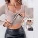 Women's Clothing High Elasticity Slim Thin Seamless Base Shirt Wear As An Inner Layer And Outer Layer Long Sleeve Top_ecoleips.com