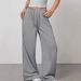 AD239 Fashion 2025 Spring European And American Style Street Trend Women's Loose Slimming Thin High-Waisted Casual Pants_ecoleips.com