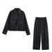 Women's Distressed Denim Jacket With Patchwork Details - Trendy Streetwear Coat For Casual & Chic Outfits (XS/S/M/L)_ecoleips.com