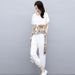 Fashion Sports Suit For Women Plus Size 2025 Summer New Stylish Loose Slimming Casual Short Sleeve Two-Piece Set_ecoleips.com