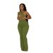 Women's Clothing Halter Neck Slim Fit Lace Up Backless Sexy Hot Girl Jumpsuit Flared Jumpsuit_ecoleips.com