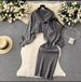 Women's Knit Sweater Dress Set – Oversized Cardigan & Slim Fit Slip Dress (One Size, 7 Colors, Casual Layering Outfit For Fall/Winter)_ecoleips.com