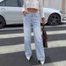 Women's High-Waisted Wide-Leg Jeans – Vintage Washed Flowy Denim Pants For Effortless Boho Chic_ecoleips.com