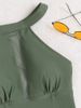 Sexy One-Piece Swimsuit For Women - Mesh Hollow-Out Design, Slim-Fit Monokini, Green Color, S/M/L/XL Sizes_ecoleips.com