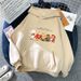 2024 Autumn New Hooded Sweatshirt For Women, Unisex Cartoon Print Fleece-Lined Long Sleeve Top Jacket_ecoleips.com