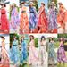 Sleevele Off-shoulder Chiffon Floral Print European And American Style Fresh For Women 2023 New Summer Halter Neck_ecoleips.com