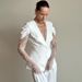 Europe And The United States Hot-selling New Temperament Elegant Design Sense Small Suit Lace Splicing One Button Suit Top Women_ecoleips.com