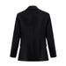 Women's clothing Suit Pants Irregular Lapel Simple Black Red Jacket + Pants_ecoleips.com