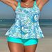 Women's Clothing Sexy Fashion Sling Swimsuit High Waist Swim Trunks Swimming Printed Bikini_ecoleips.com