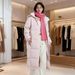 girl Girl Liangshi Autumn Same Style 2025 New Down Jacket Women Extra Long Winter Thick Loose Over-the-Knee Couple Men's Coat_ecoleips.com