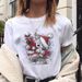 European And American Cross-border Foreign Trade Women's Clothing Christmas-themed Round-neck Printed Short-sleeve_ecoleips.com